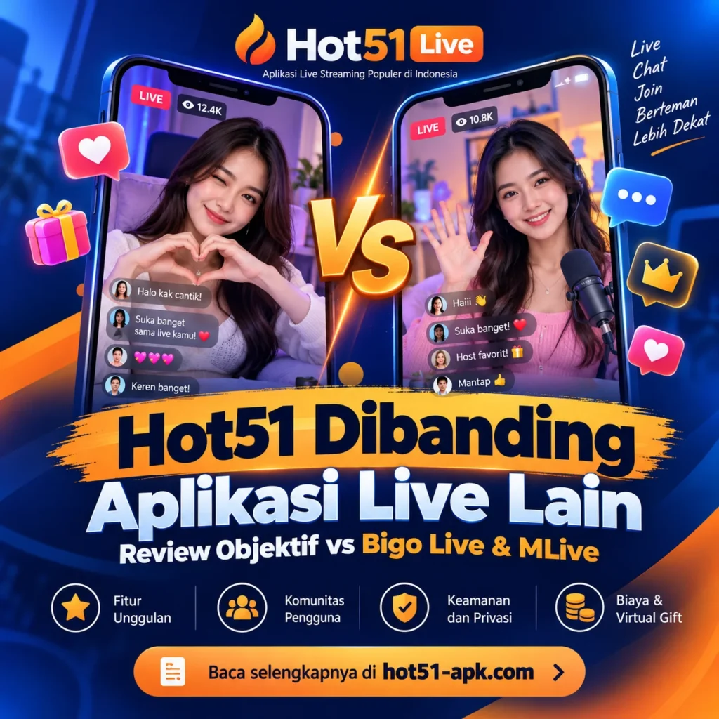 Hot51 Dibanding Aplikasi Live Lain