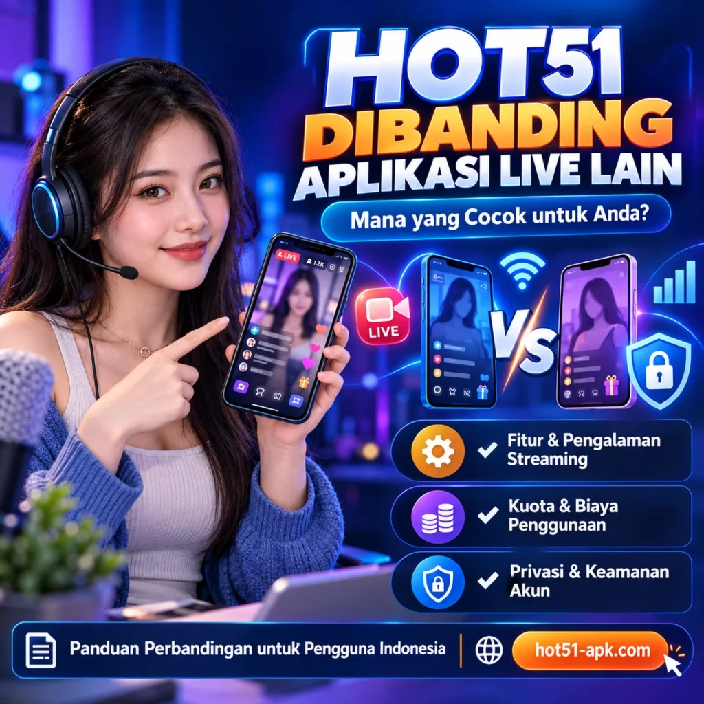 Hot51 Dibanding Aplikasi Live Lain